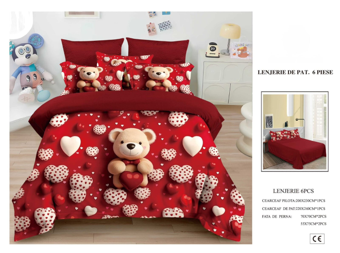 Lenjerie De Pat Finet 6 Piese 5D - Ursuletul Dragastos [1]