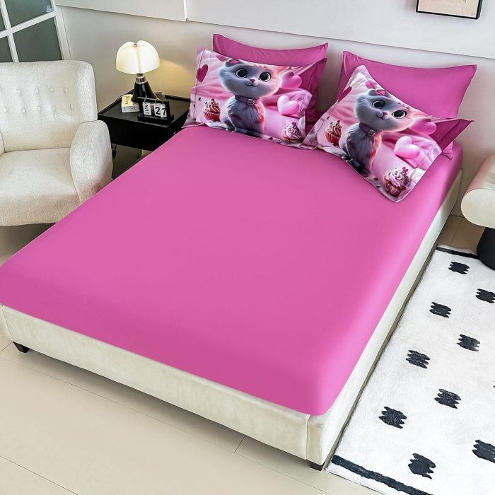 Lenjerie De Pat Finet 6 Piese Cu Elastic 5D - Pisicuta Marie Si Briosele [2]