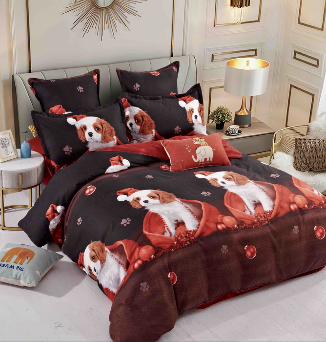 Lenjerie De Pat Finet Craciun - A Dog For Christmas [1]