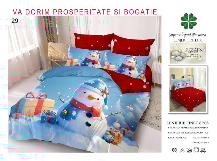 Lenjerie De Pat Finet Craciun - Om De Zapada si Cadouri [1]