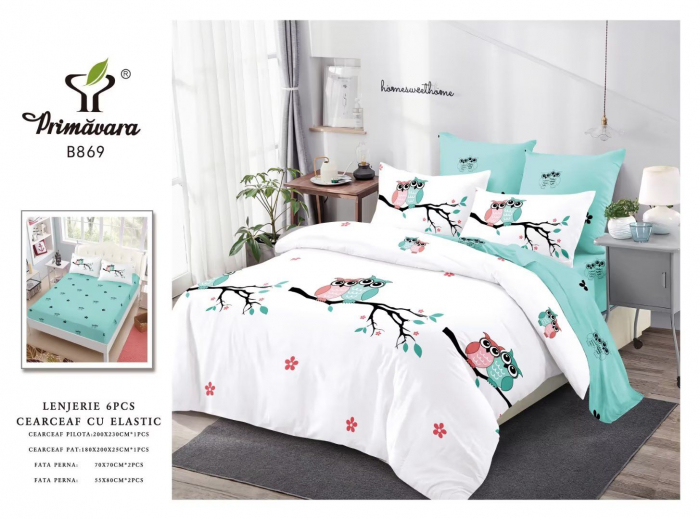 Lenjerie De Pat Finet Cu Elastic - Bufnite [1]