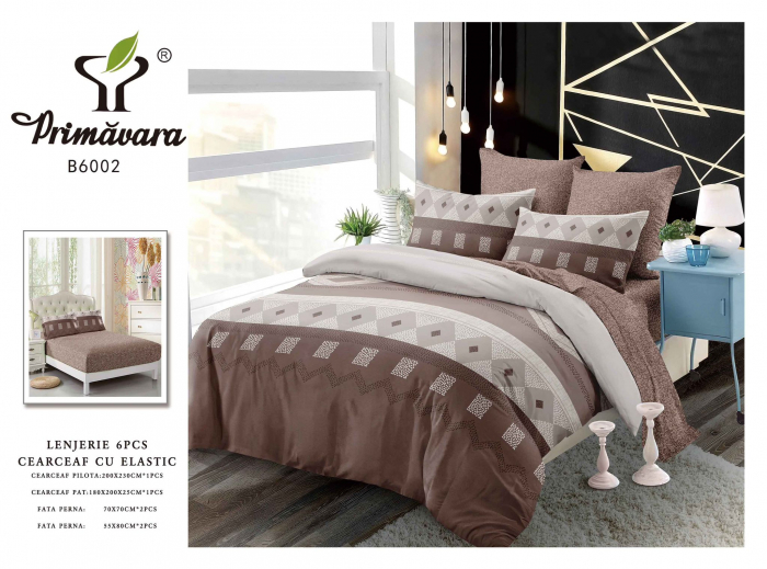 Lenjerie De Pat Finet Cu Elastic - Forme Geometrice [1]