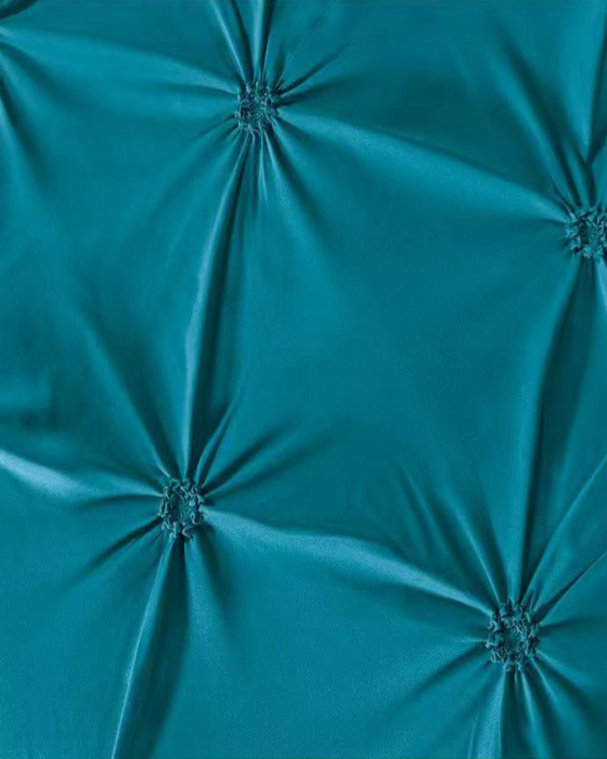 Lenjerie De Pat Finet Cu Pliuri - Turquoise [2]