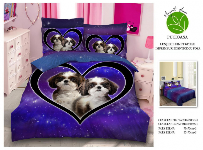 Lenjerie De Pat Finet Premium - Dogs In Love [1]
