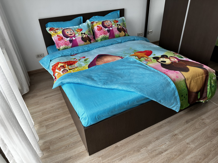 Lenjerie De Pat Finet Premium - Masha And The Bear - Lollipops/Masha Si Ursul [7]