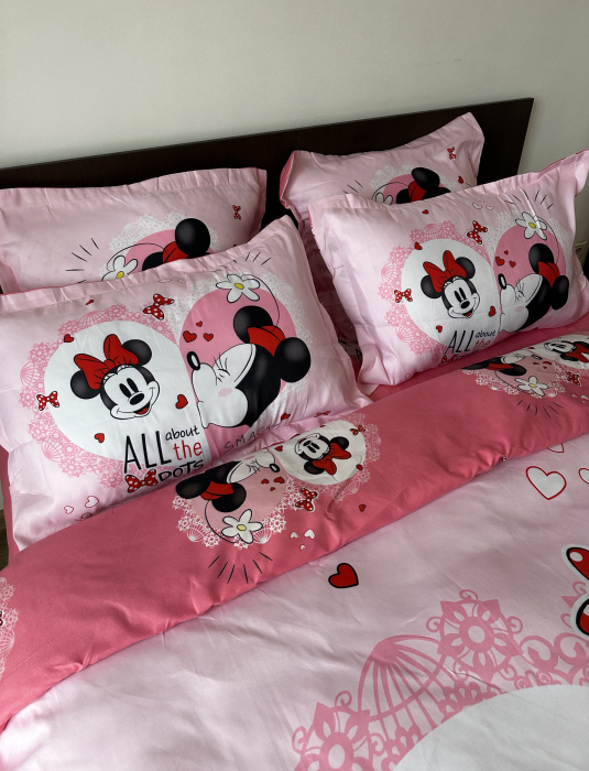 Lenjerie De Pat Finet Premium - Minnie Mouse All About The Dots [3]