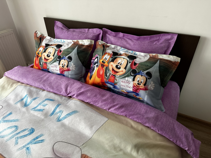 Lenjerie De Pat Finet Premium - New York/Mickey Si Prietenii [7]