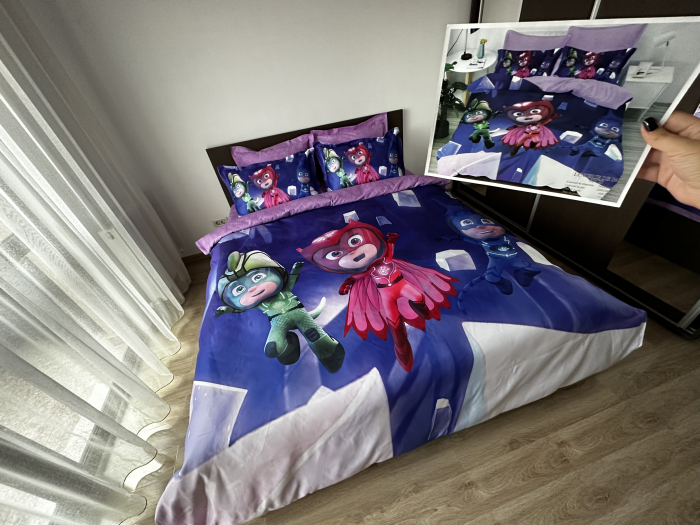 Lenjerie De Pat Finet Premium - Super Eroii In Pijama [5]