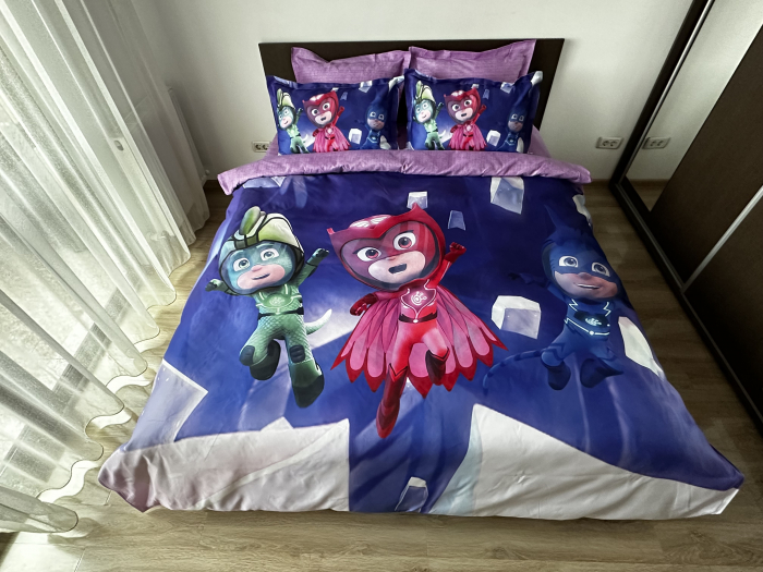 Lenjerie De Pat Finet Premium - Super Eroii In Pijama [8]