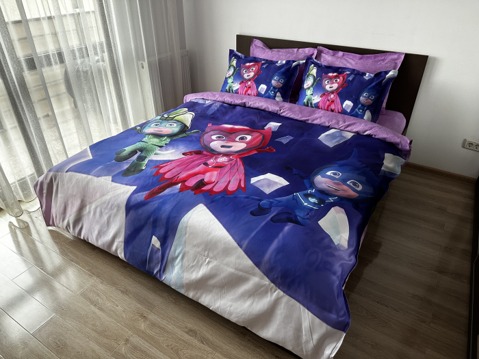 Lenjerie De Pat Finet Premium - Super Eroii In Pijama [2]