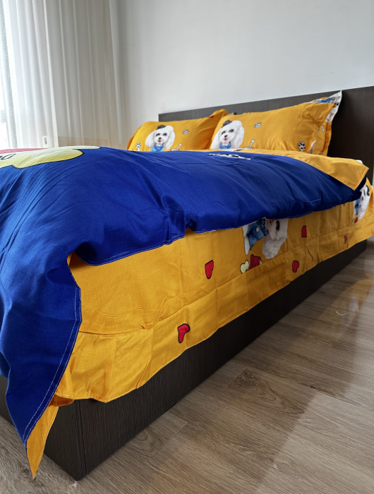 Lenjerie De Pat Finet Pentru Copii - The Dog In Blue [3]