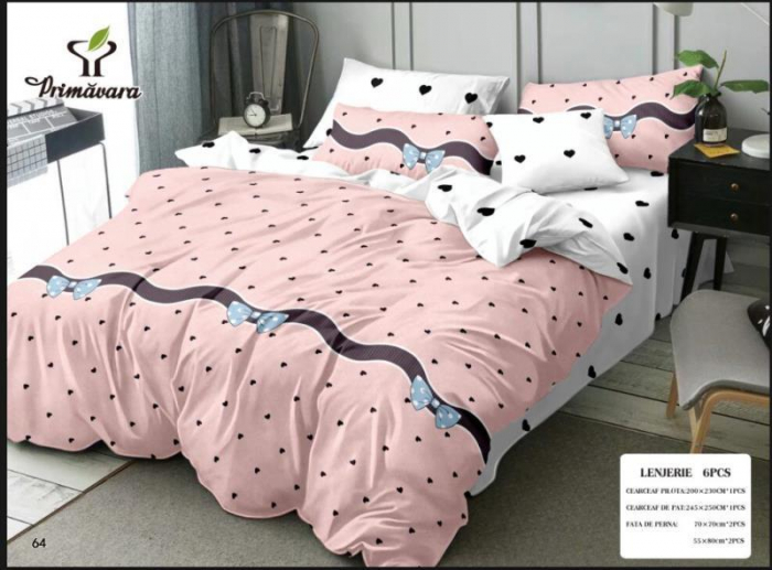 Lenjerie De Pat Finet Superior - Mini Inimioare [2]