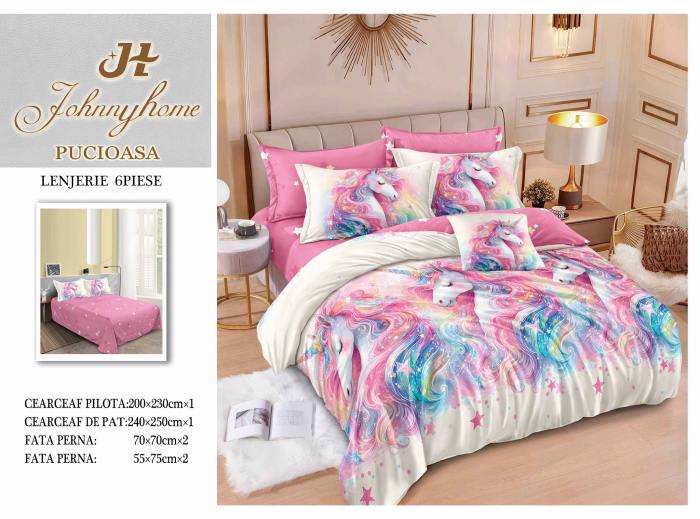 Lenjerie De Pat Finet Superior - Unicorn Multicolor [1]