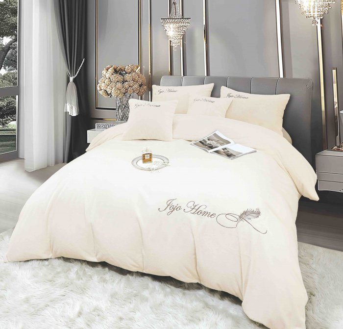 Lenjerie De Pat Fir Scurt Blana Artificiala Iepure - Rabbit Crem [2]