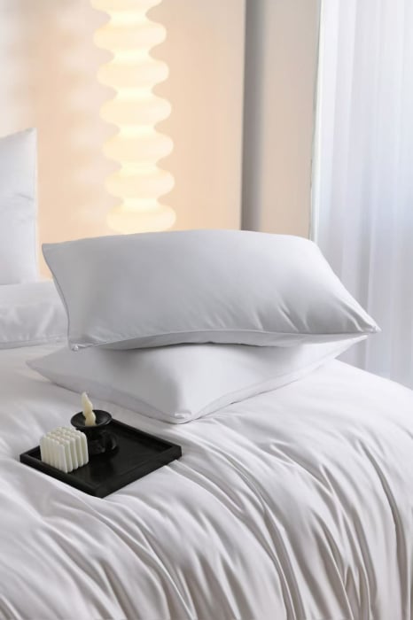 Lenjerie De Pat Premium Din Matase 6 Piese - Alb [2]