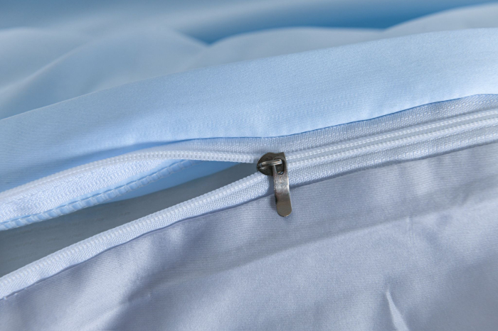 Lenjerie De Pat Premium Din Matase 6 Piese - Bleu [21]