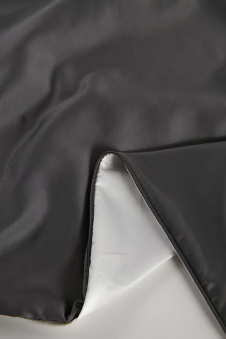 Lenjerie De Pat Premium Din Matase 6 Piese - Gri Cu Gri Deschis [20]