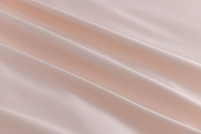 Lenjerie De Pat Premium Din Matase 6 Piese - Somon Cu Gri Deschis [16]