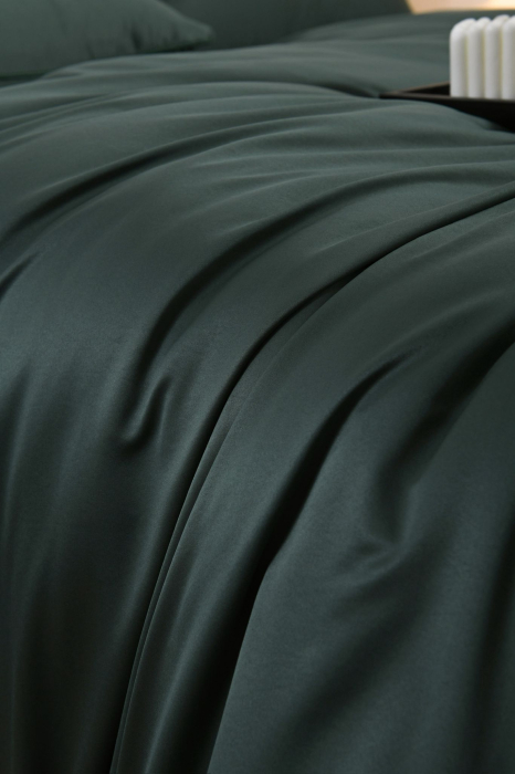 Lenjerie De Pat Premium Din Matase 6 Piese - Verde [2]