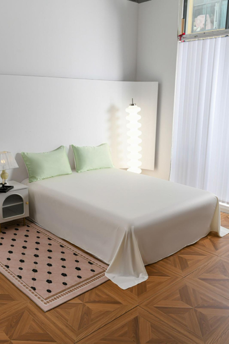 Lenjerie De Pat Premium Din Matase 6 Piese - Verde Lime [19]