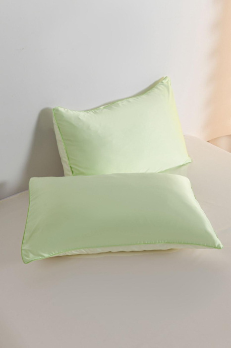 Lenjerie De Pat Premium Din Matase 6 Piese - Verde Lime [6]