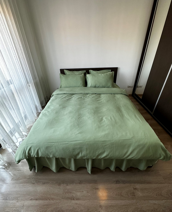Lenjerie De Pat UNI Cu Volanase - Verde [7]