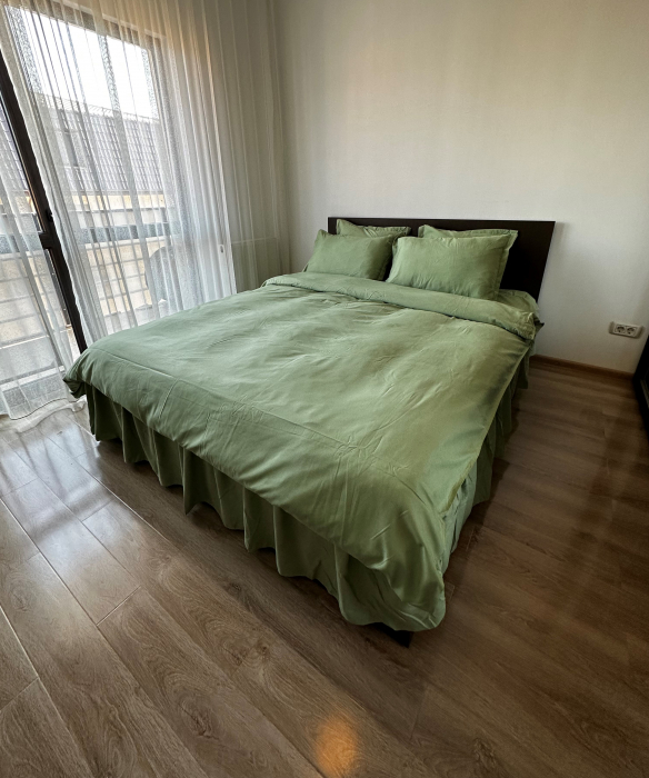 Lenjerie De Pat UNI Cu Volanase - Verde [3]