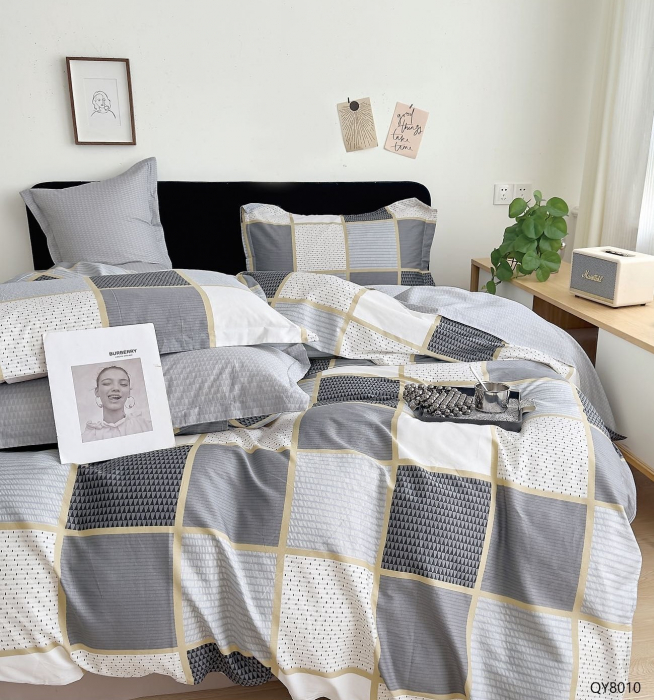 Lenjerie Din Bumbac 100% Cu Elastic - Patratele [1]