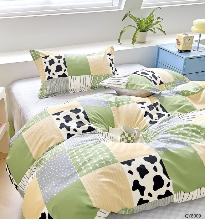 Lenjerie Din Bumbac 100% Cu Elastic - Patratele Colorate [1]