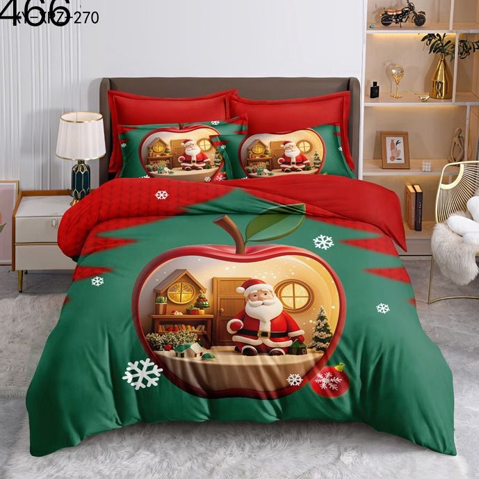 Lenjerie Din Bumbac Tip Finet Craciun - Craciunul In Casuta Fermecata [1]