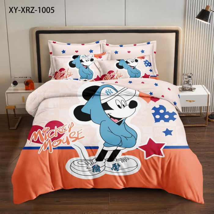 Lenjerie Din Bumbac Tip Finet Premium Disney - Mickey Mouse Star [1]