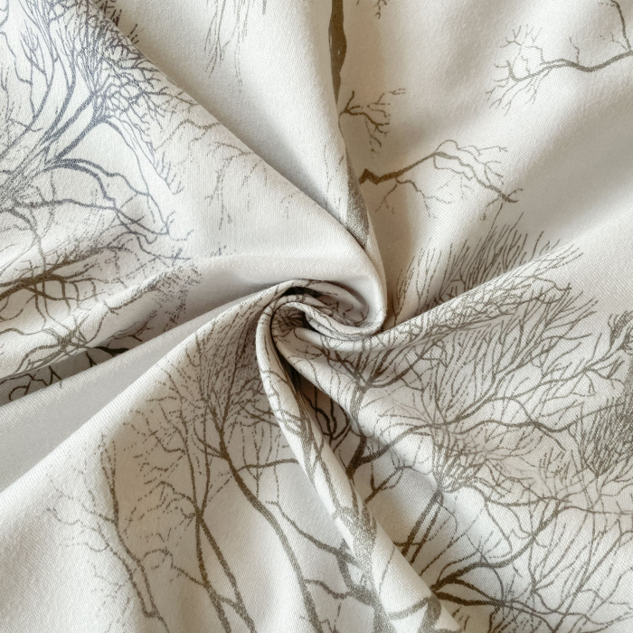 Lenjerie Din Bumbac Tip Finet PREMIUM Luxury Cu Elastic - Copaci [5]