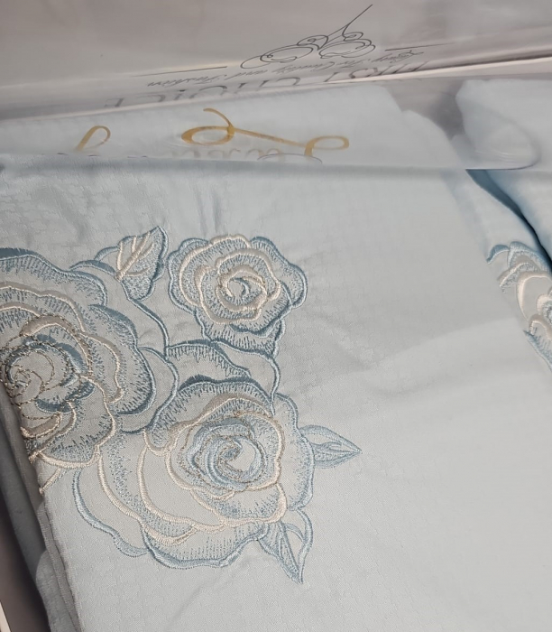 Lenjerie Din Bumbac Tip Finet Textura Fina Cu Broderie Si Elastic - Bej Cacao [2]