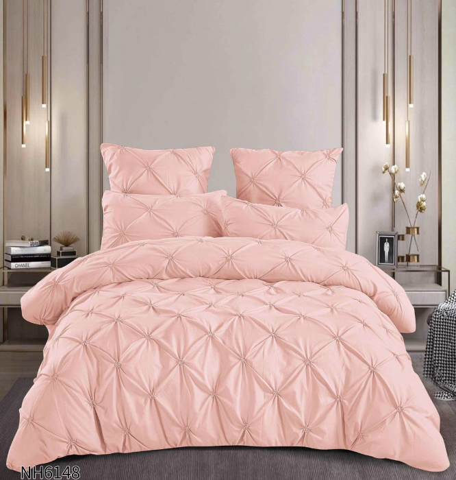 Lenjerie Din Finet 6 Piese Pliuri Cu Elastic - Roz [1]
