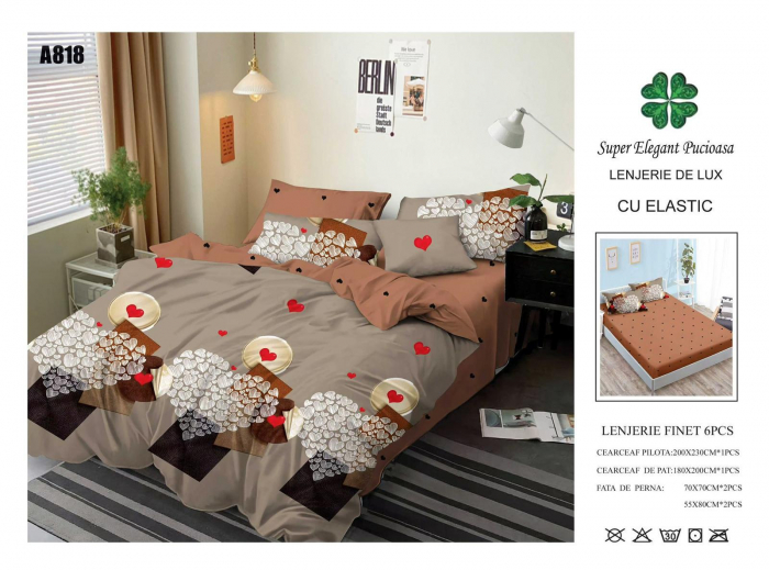 Lenjerie Din Finet Cu Elastic - Inimioare Speciale [1]