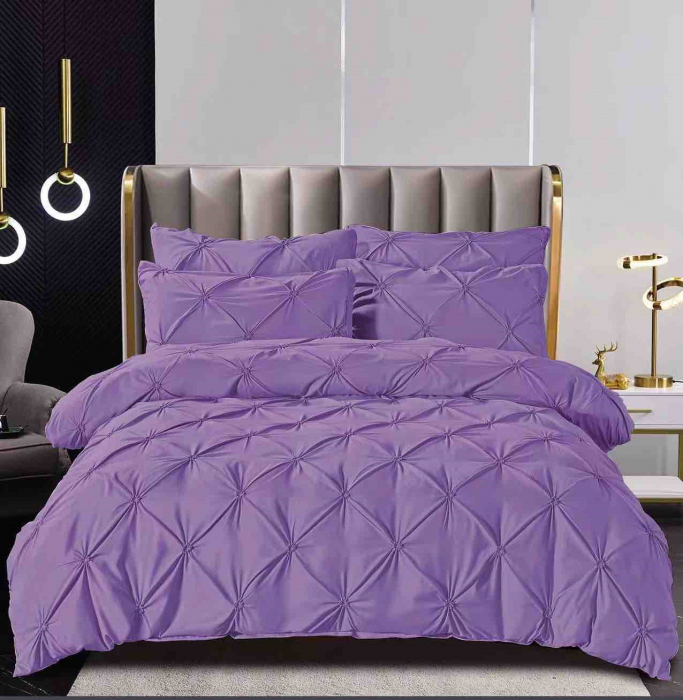 Lenjerie Din Finet Cu Elastic Si Pliuri - Mov [1]