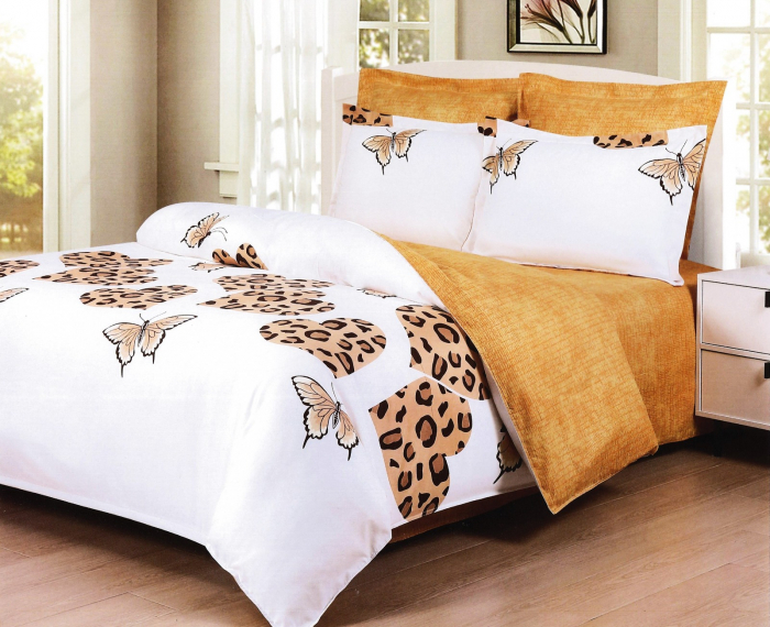 Lenjerie Din Finet - Inimioare Si Fluturasi Animal Print [1]