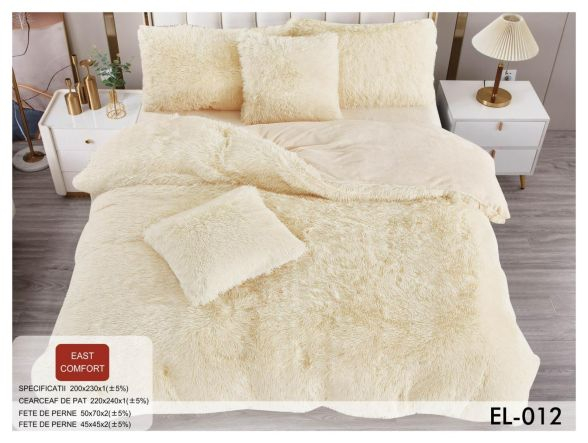 Lenjerie Fluffy 6 Piese - Crem [1]