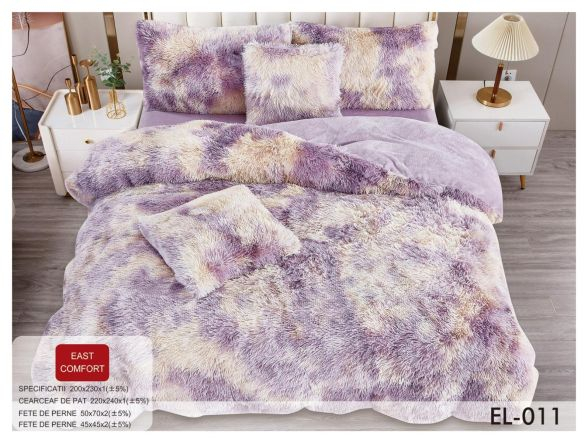 Lenjerie Fluffy 6 Piese - Mov [1]