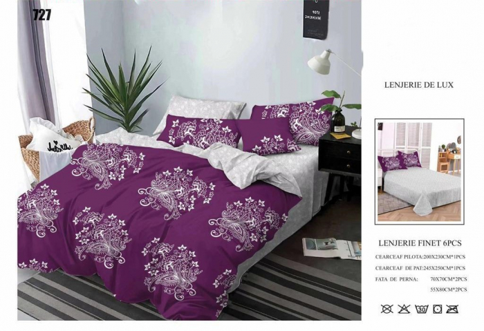 Lenjerii De Pat Din Finet 6 Piese - Royal Indian [1]