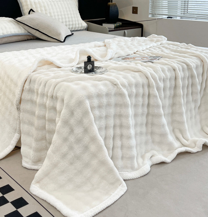 Patura Cocolino Cu Bordura Alba - Alb Unt [5]