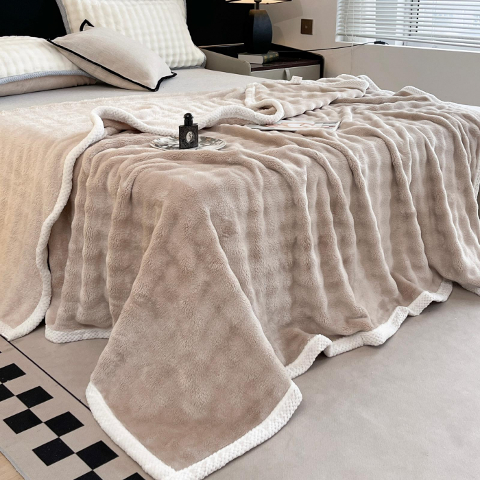 Patura Cocolino Cu Bordura Alba - Bej Cacaco Cu Lapte [5]