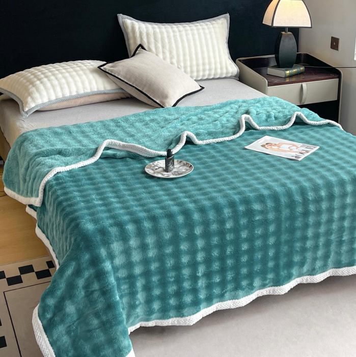 Patura Cocolino Cu Bordura Alba - Turquoise [5]