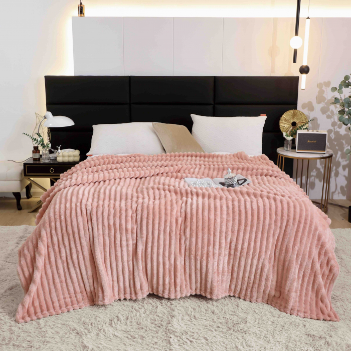 Patura Cocolino Cu Dungi Grosime Medie - Roz [4]