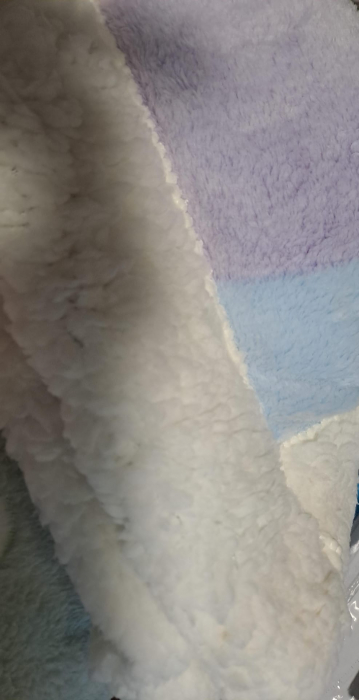 Patura Cocolino Cu Blanita Alba 200x230cm - Inimioare Curcubeu [4]