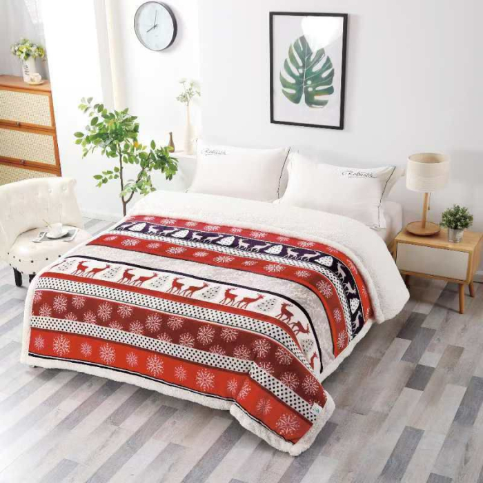 Patura Cocolino Cu Blanita Model Craciun - Ren [2]