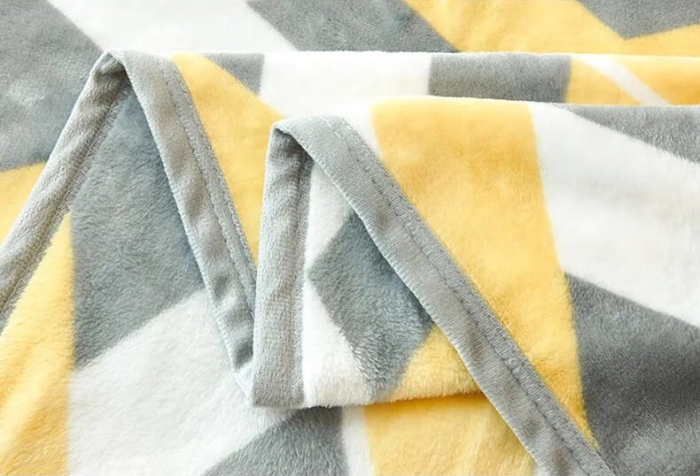 Patura Cocolino Grosime Medie 200x230cm - Abstract Cu Gri, Mustar Si Alb [5]