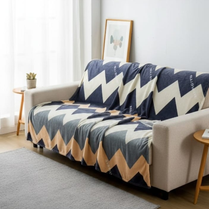 Patura Cocolino Grosime Medie 200x230cm - Dungi Zig Zag [2]