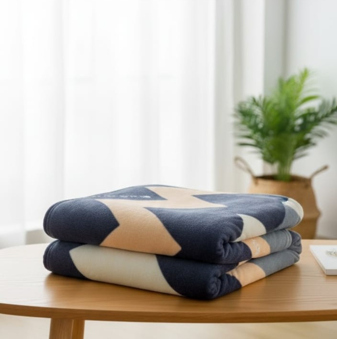 Patura Cocolino Grosime Medie 200x230cm - Dungi Zig Zag [4]