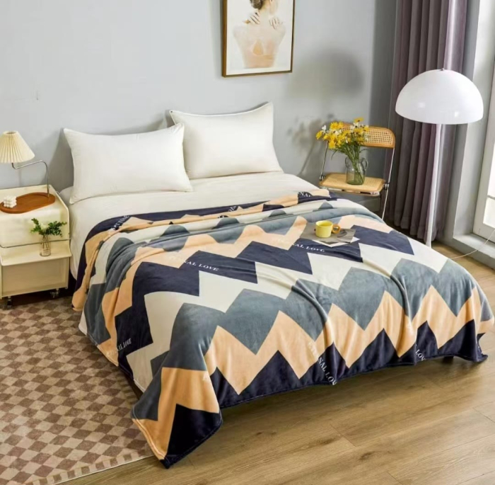 Patura Cocolino Grosime Medie 200x230cm - Dungi Zig Zag [1]